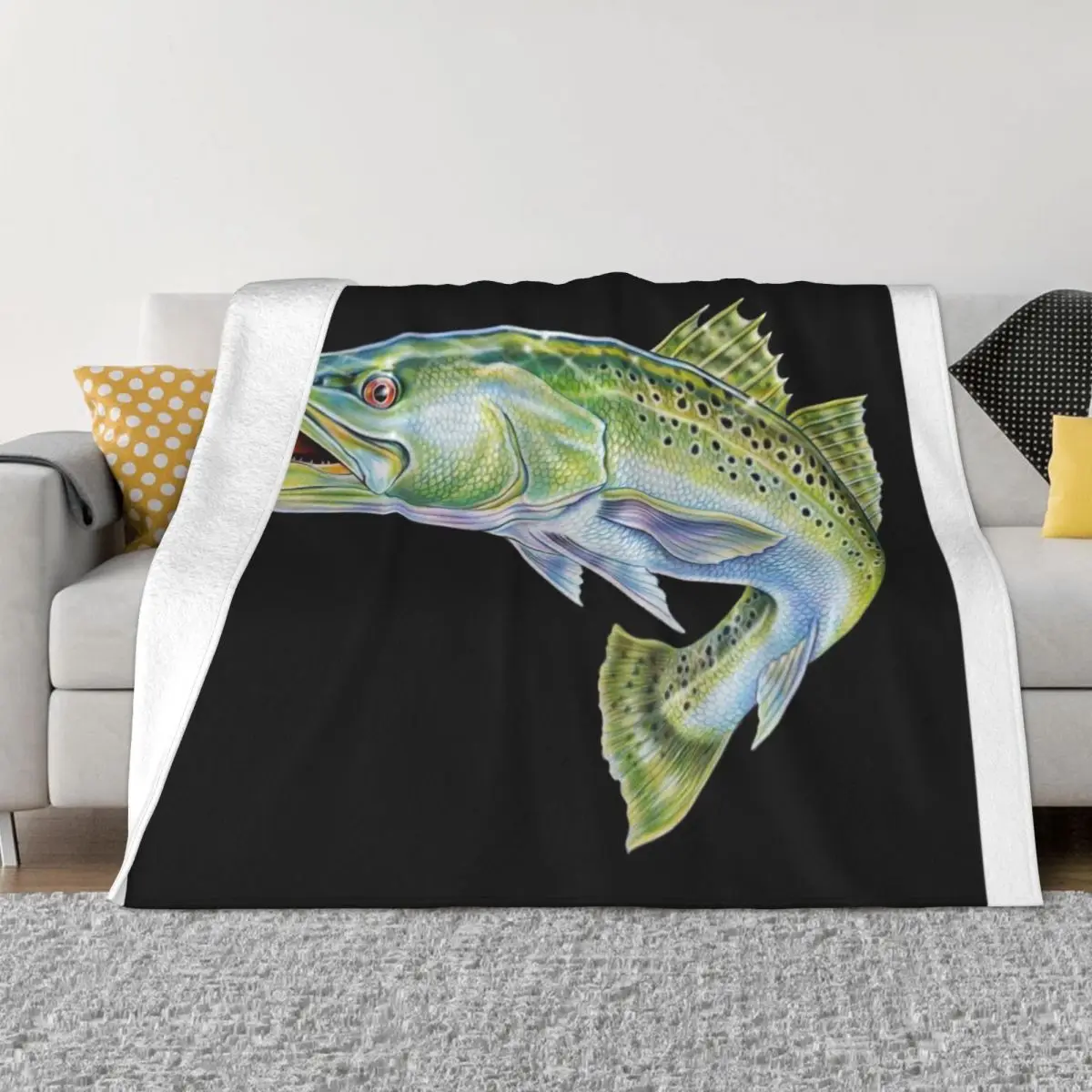 

Speckled Trout Throw Blanket Christmas Blankets For Sofas