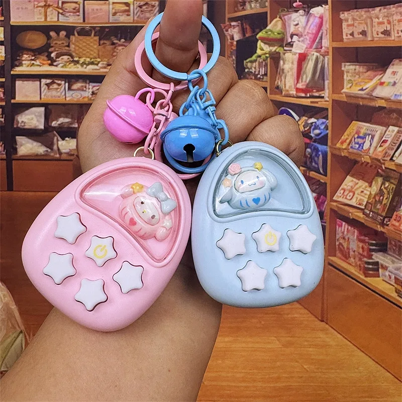 

Creative Cute Cartoon Stars Memory Battle Game Handheld Mini Game Machine Keychain Pendant Children Stress Relieving Toys