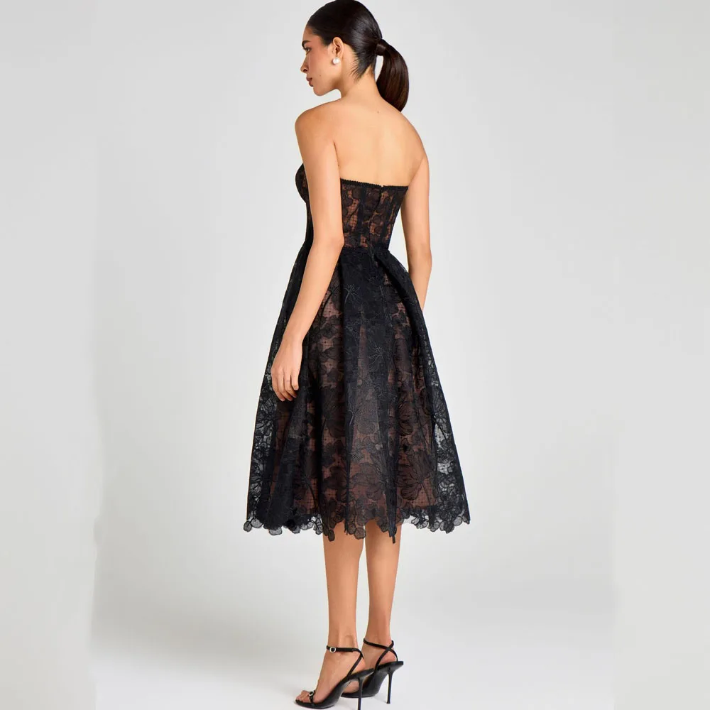 Elegant Short Party Dress Vacation Style Evening Outfit Chic Mini Length Feminine Summer Holiday Cocktail Celebration Wear