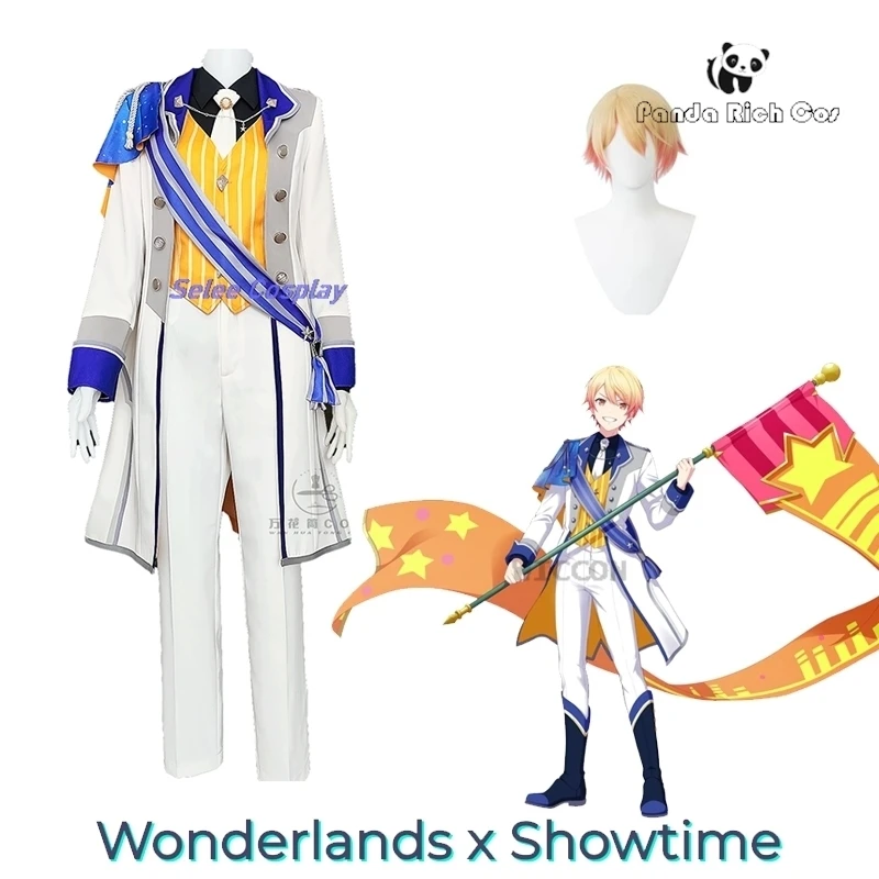 تنما تسوكاسا زي تنكري للرجال ، مشروع لعبة سيكاي تأثيري ، بدلة عرض العجائب ، ملابس حفلة الهالوين ، جديد ، باروكة ،