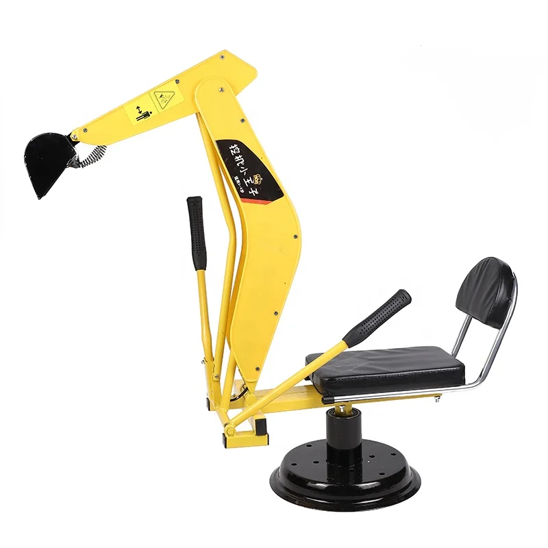 The Big Dig Sandbox Digger Excavator Crane with Base Great for Sand, Dirt and Snow, Steel Outdoor Play Toy