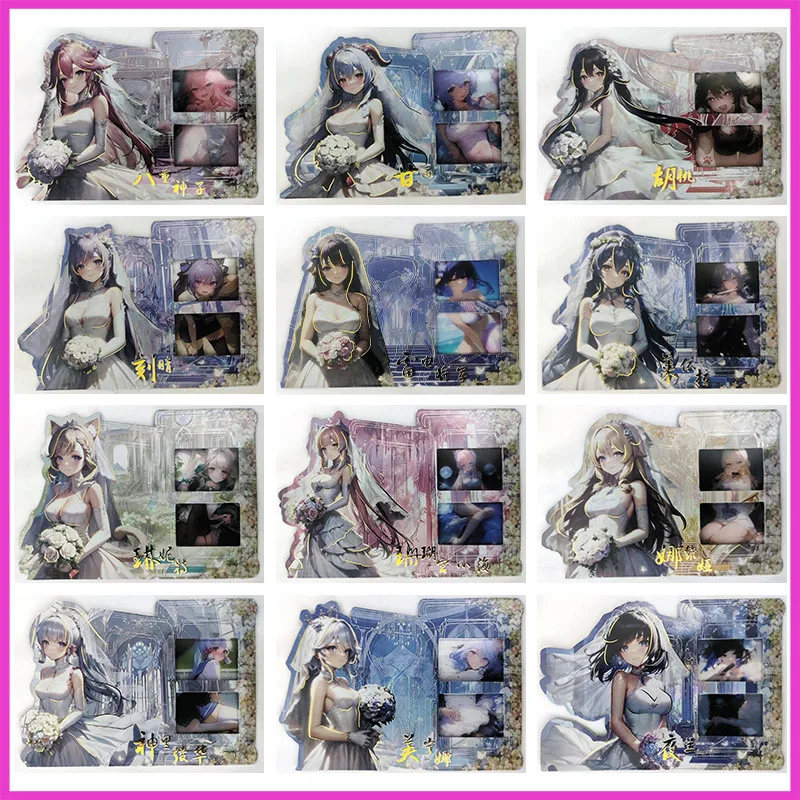 

Anime Goddess Story Rare Open Window Film Refractive Flash Cards Lynette Navia FurinaToys for boy Collectible Card Birthday Gift