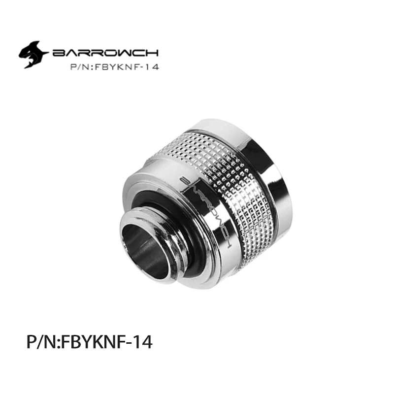 Barrowch Wolverine Series 14MM/16mm Super Anti-off PETG Acrylic Hard Tube Fitting Water Cooling G1/4'' Metal Connector FBYKNF-14