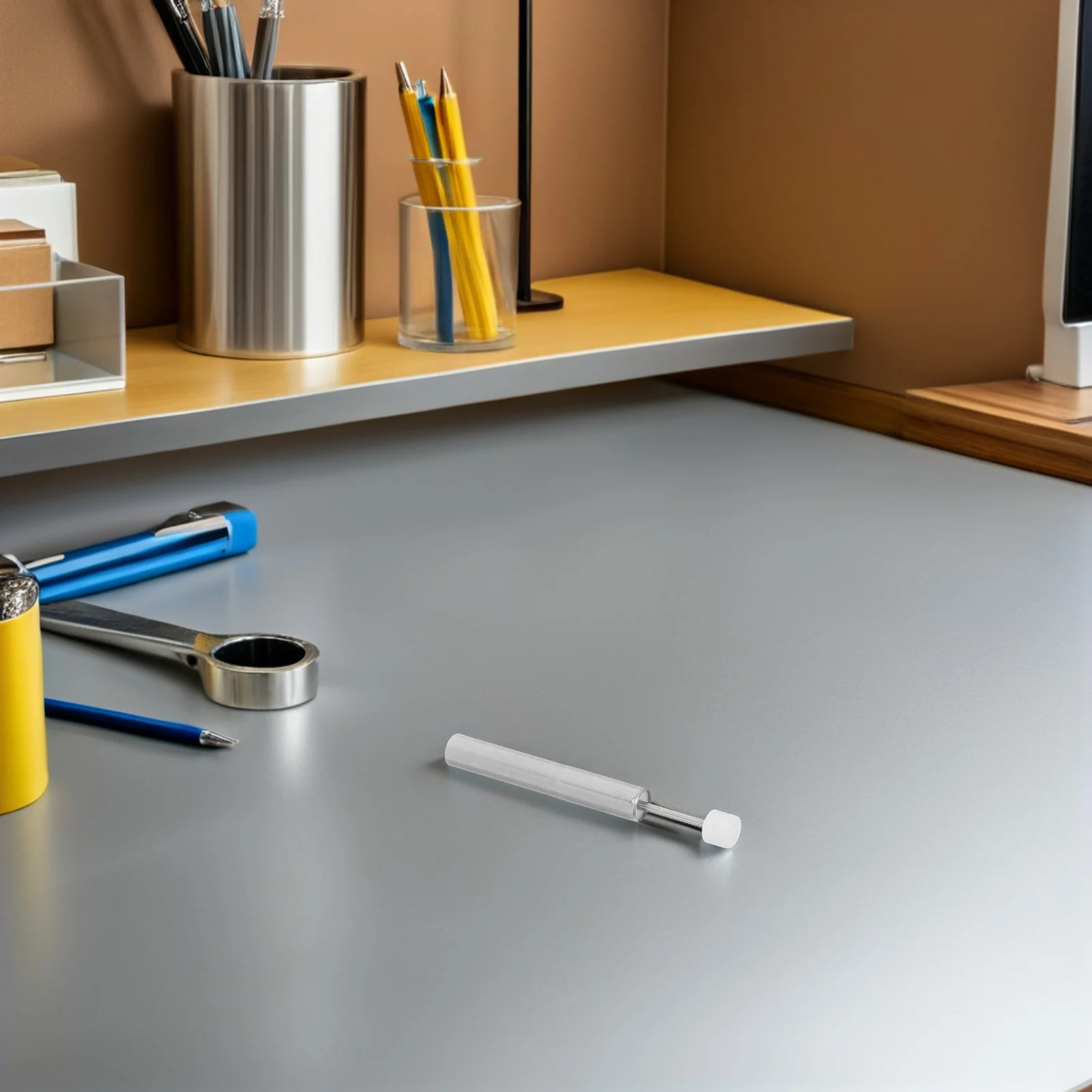 

12L Plastic Trash Can Damper Hydraulic Piston Soft-Close Lid Mechanism For Bedroom Office Garbage Bin Buffer Replacement