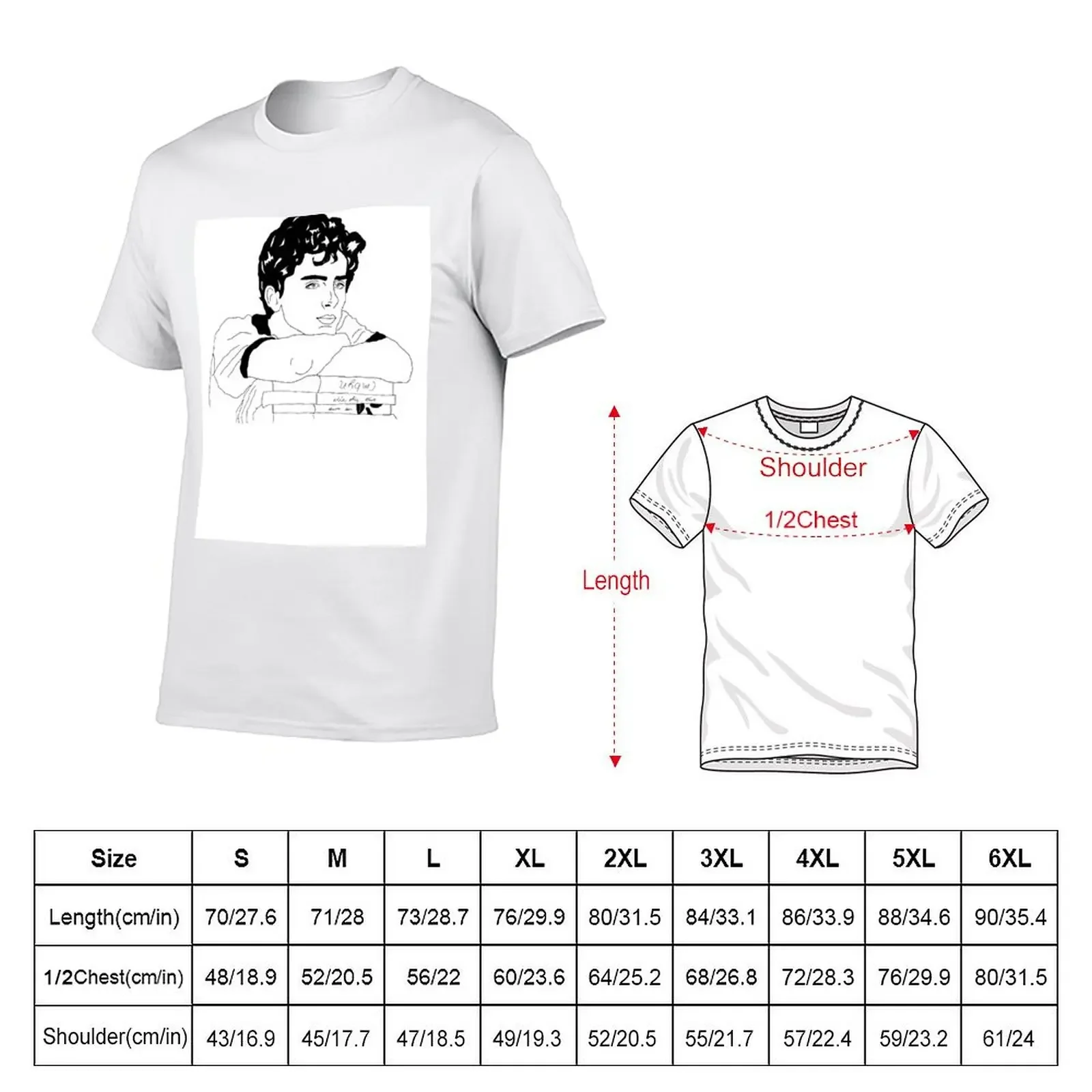 call me by your name - Elio T-Shirt anime clothes anime t shirts men t shirts high quality