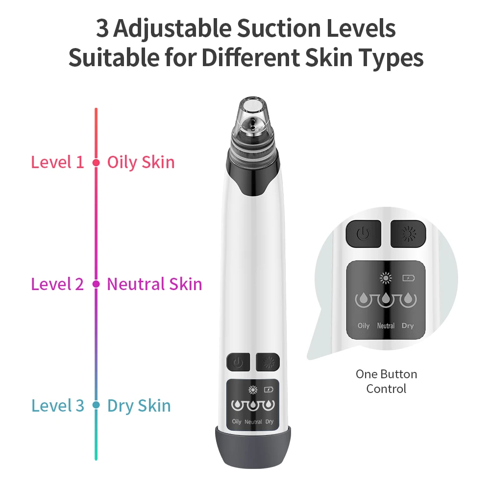 Blackhead Remover Vacuum Electric Nose Beauty Face Deep Cleansing Skin Care Vacuum Black Spots Acne Pore Cleaner Pimple Tool