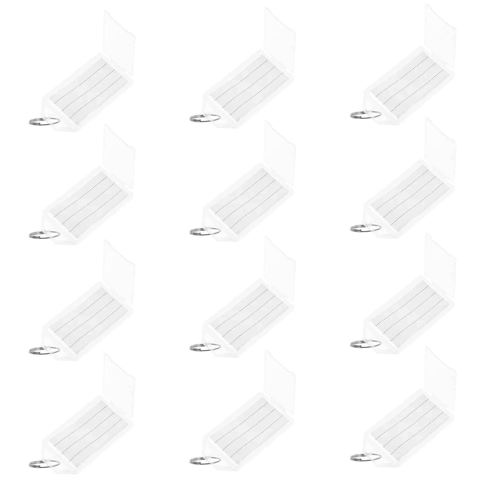 

100Pcs Blank Plastic Key Tags Keyring Luggage Labels Suitcase Baggage Travel Identification Labels Bag Tag Luggage Tag