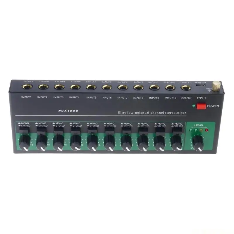 E56B Consoles 10 Channel Digital  Mixer Sound Table for  Speaker Mixer Stereo Live Broadcast Mixing
