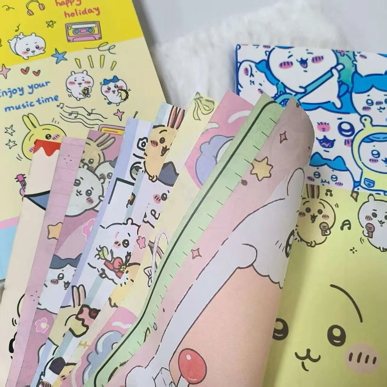 Chiikawa Periphery Good-looking Usagi Thickened A5 Soft Shell Full Color Painted Student Notebook Cute Printed Ledger Notebook - view 5