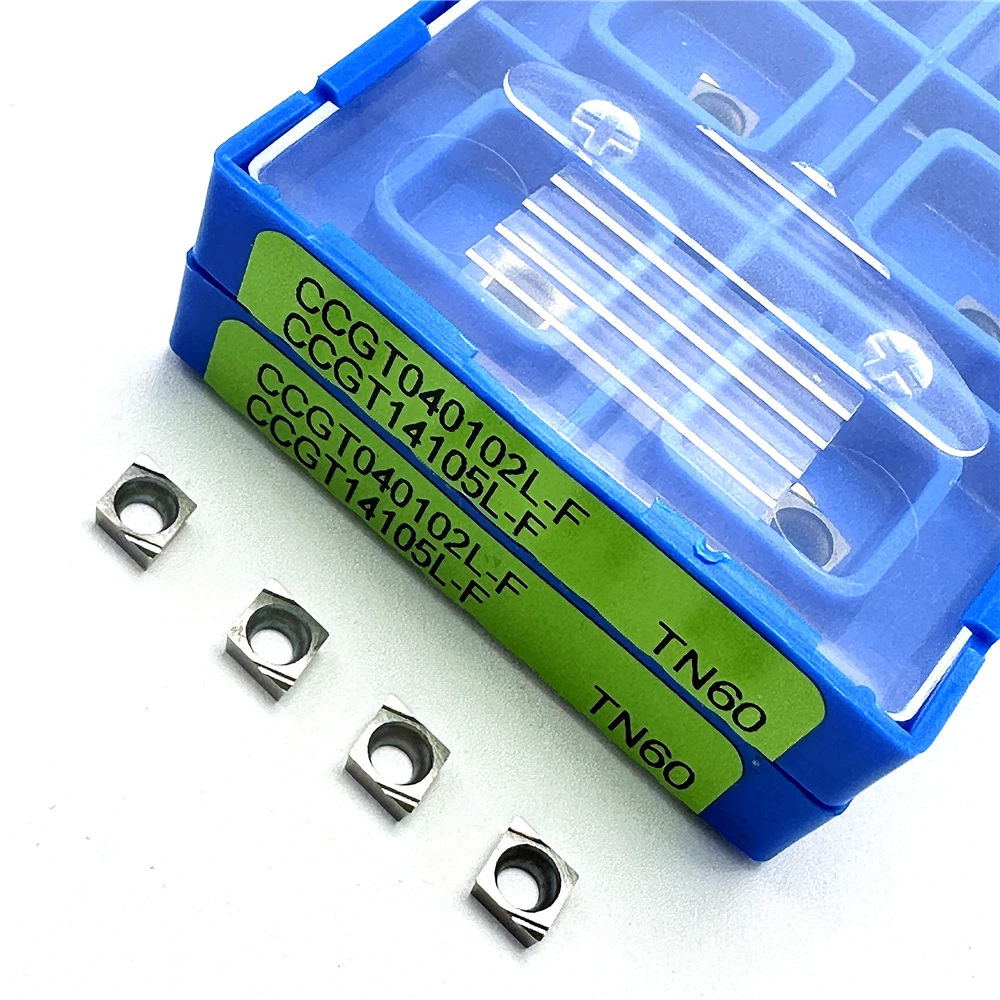 Herramientas de torno de corte de procesamiento de piezas de acero CNC, CCGT030101, CCGT030102, CCGT030104, CCGT040102, CCGT040104, TN60, Cermet