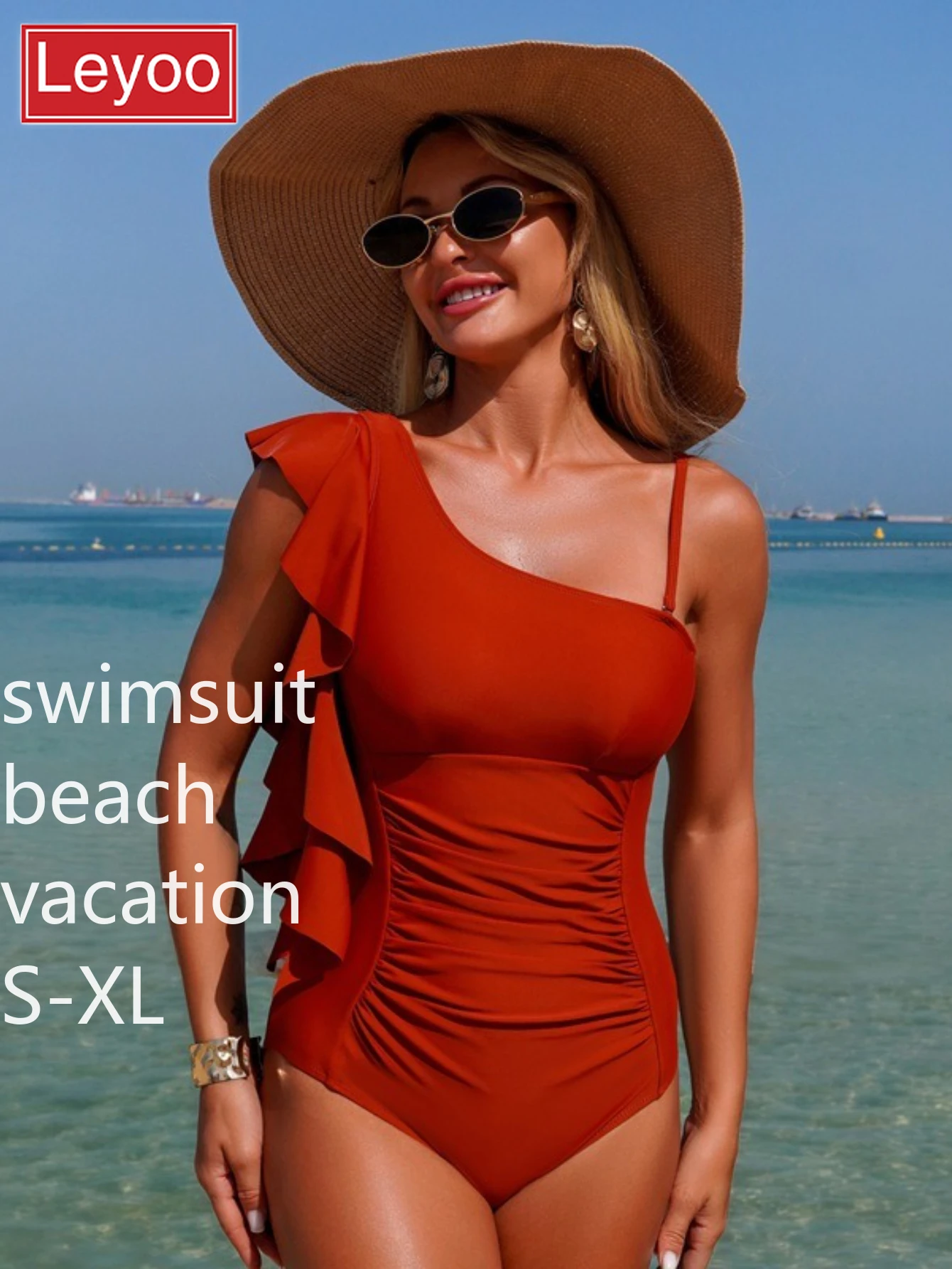 

Женский слитный купальник-бикини с треугольными трусиками, для пляжного отдыха, с открытой спиной, с леопардовым и цветочным принтом, больших размеров, новинка 2026 года