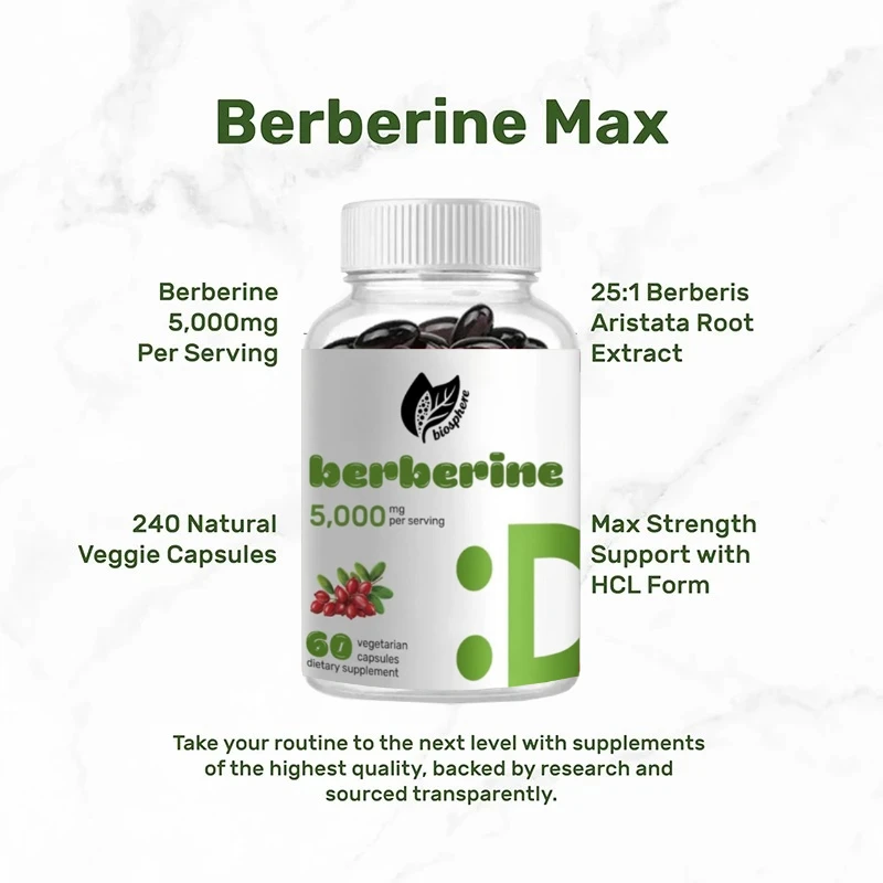 97% مكمل كركم أقصى قدر من البربري النقي، 5000 مل جرام في تقديم، 60 كبسولة نباتية، غير كائنات معدلة وراثيًا