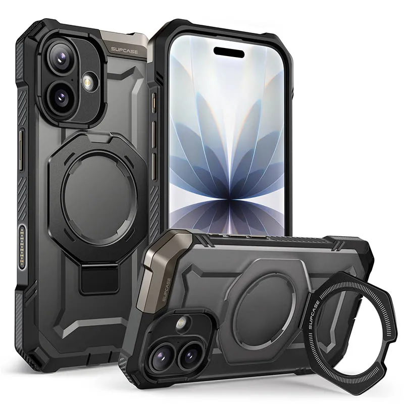 For iPhone 17 Case avec bouton de Capture de contrôle de caméra SUPCASE UB Grip robuste magnétique coque de téléphone avec support
