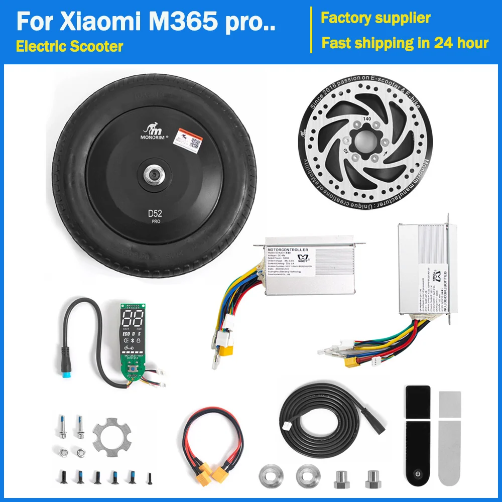 Monorim Dual52 PRO 1000W 48V High Power Motor for Xiaomi M365 Pro Electric Scooter Specially Use Baisc on U5 Kit Modified Parts