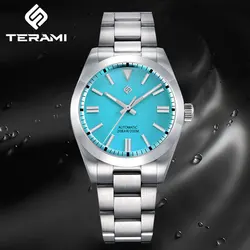 TERAMI Automatic Mechanical LIGE Watch Men European American Business Leisure Wristwatch Luxury Silver Luminous Waterproof Watch