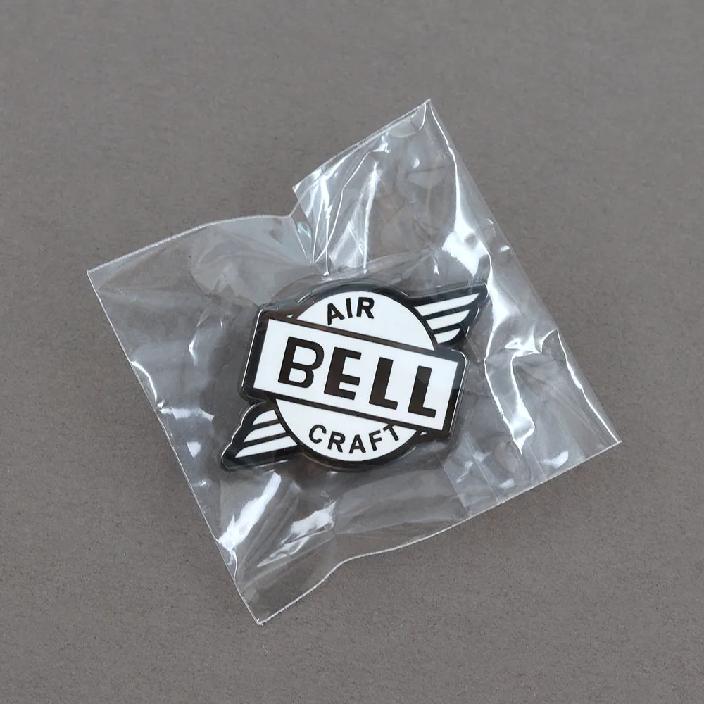 Vintage Bell Flugzeug Emaille-Pin Klassisches Luftfahrt-Logo Brosche Retro Militär Flugzeug Abzeichen Piloten Fluganzug Anstecknadel Historisch – Detail 9