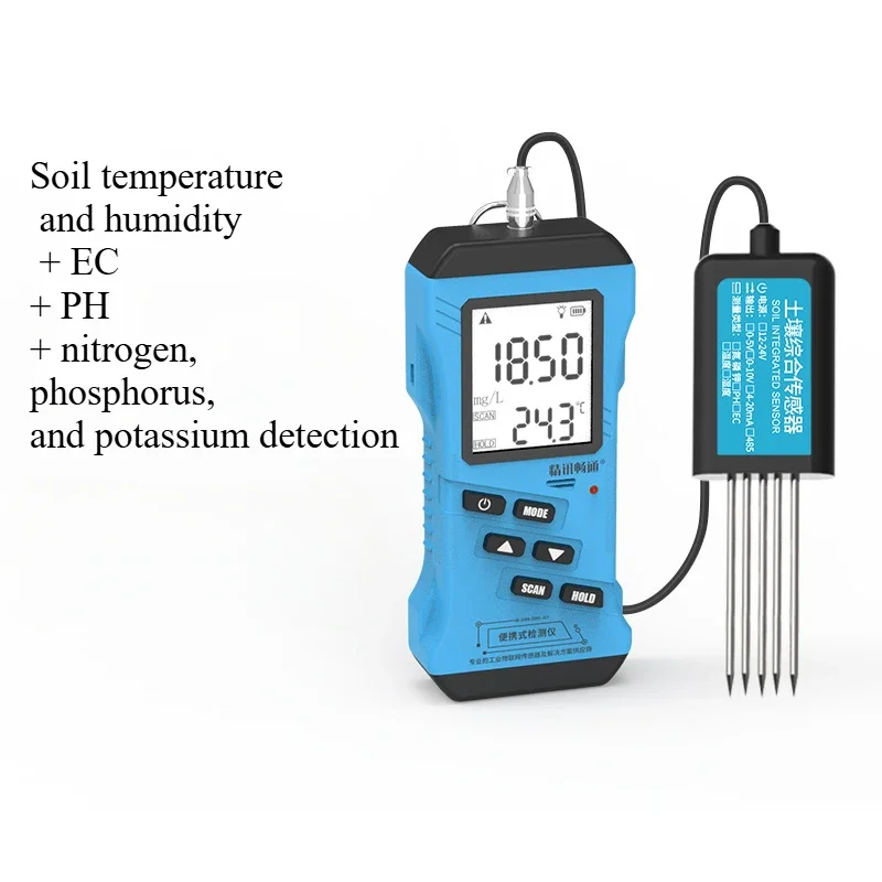 Soil speed tester Moisture temperature and humidity PH Nutrient fertility Conductivity EC value Salt pH tester