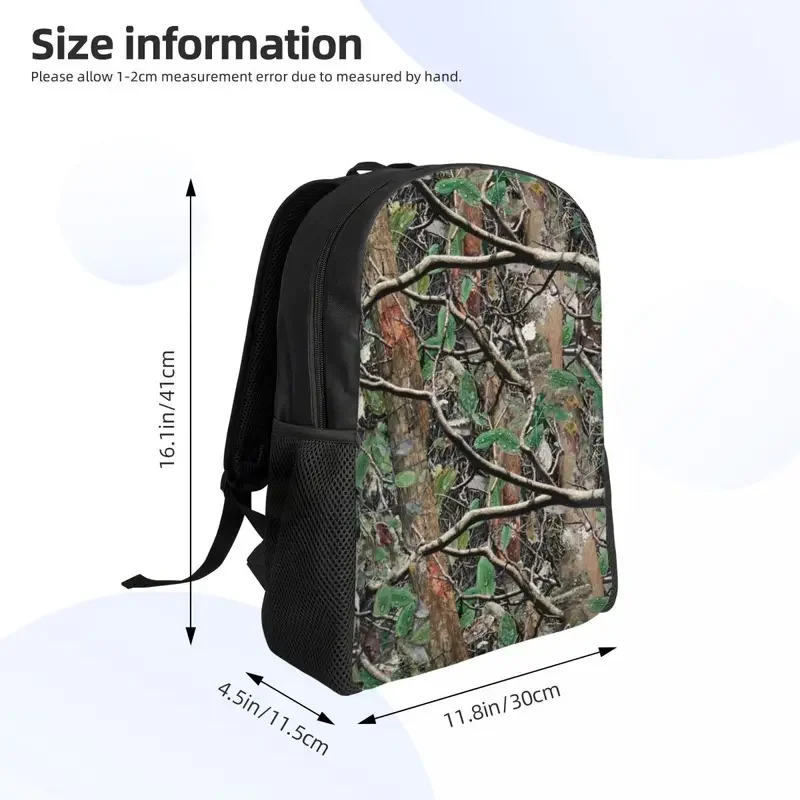 Mochilas con patrón de camuflaje de caza para hombres y mujeres, resistente al agua, escuela, universidad, bolsa militar, bolsas de libros estampadas