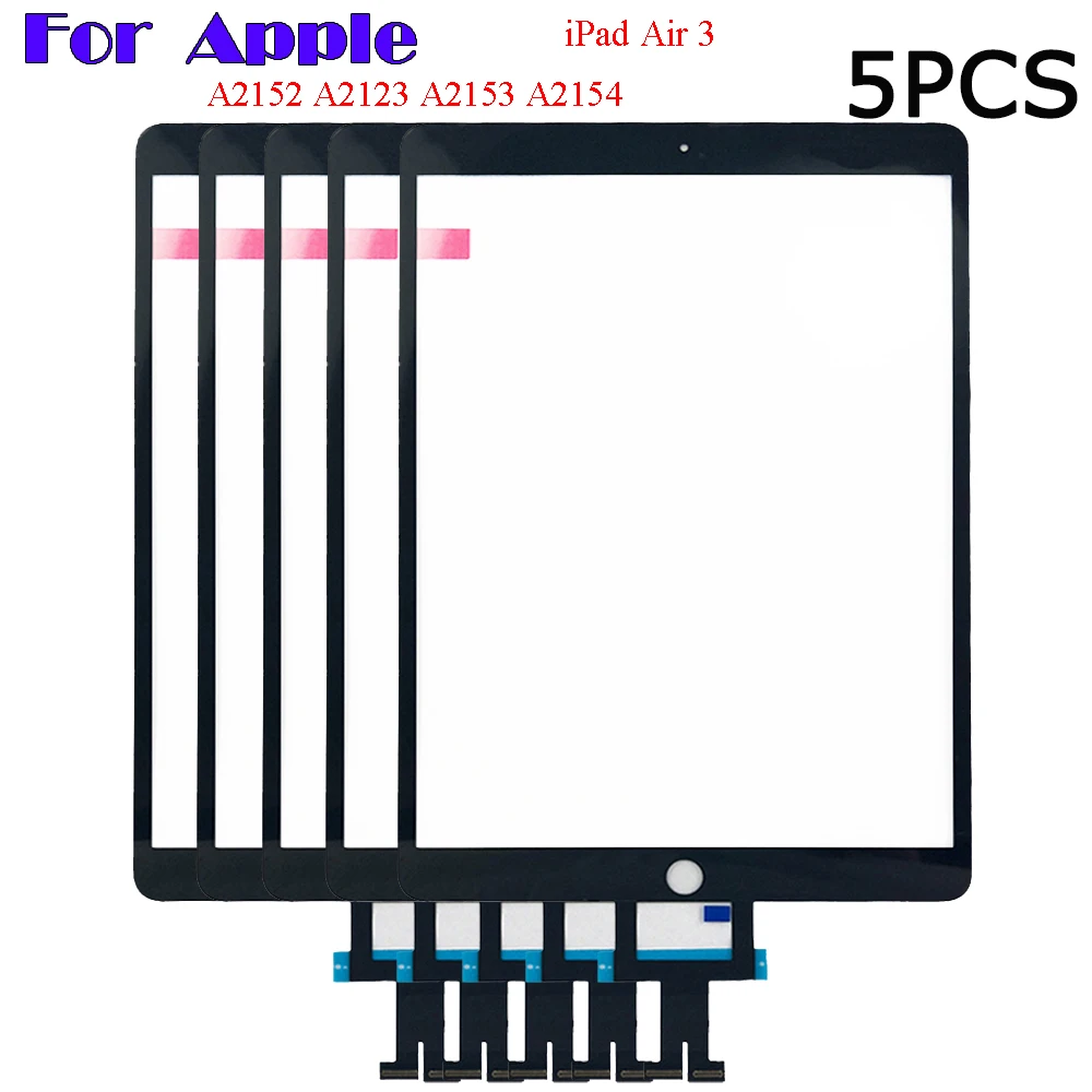 

5 шт. сенсорный экран для Apple iPad Air 3 2019 A2152 A2123 A2153 A2154 AIR3 дигитайзер переднее стекло дисплей