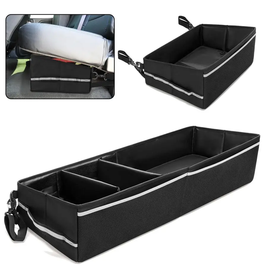 

Органайзер под сиденье для Super Crew, ящик для инструментов под задними сиденьями для трехместных сидений со съемными нижними панелями, боковые ручки