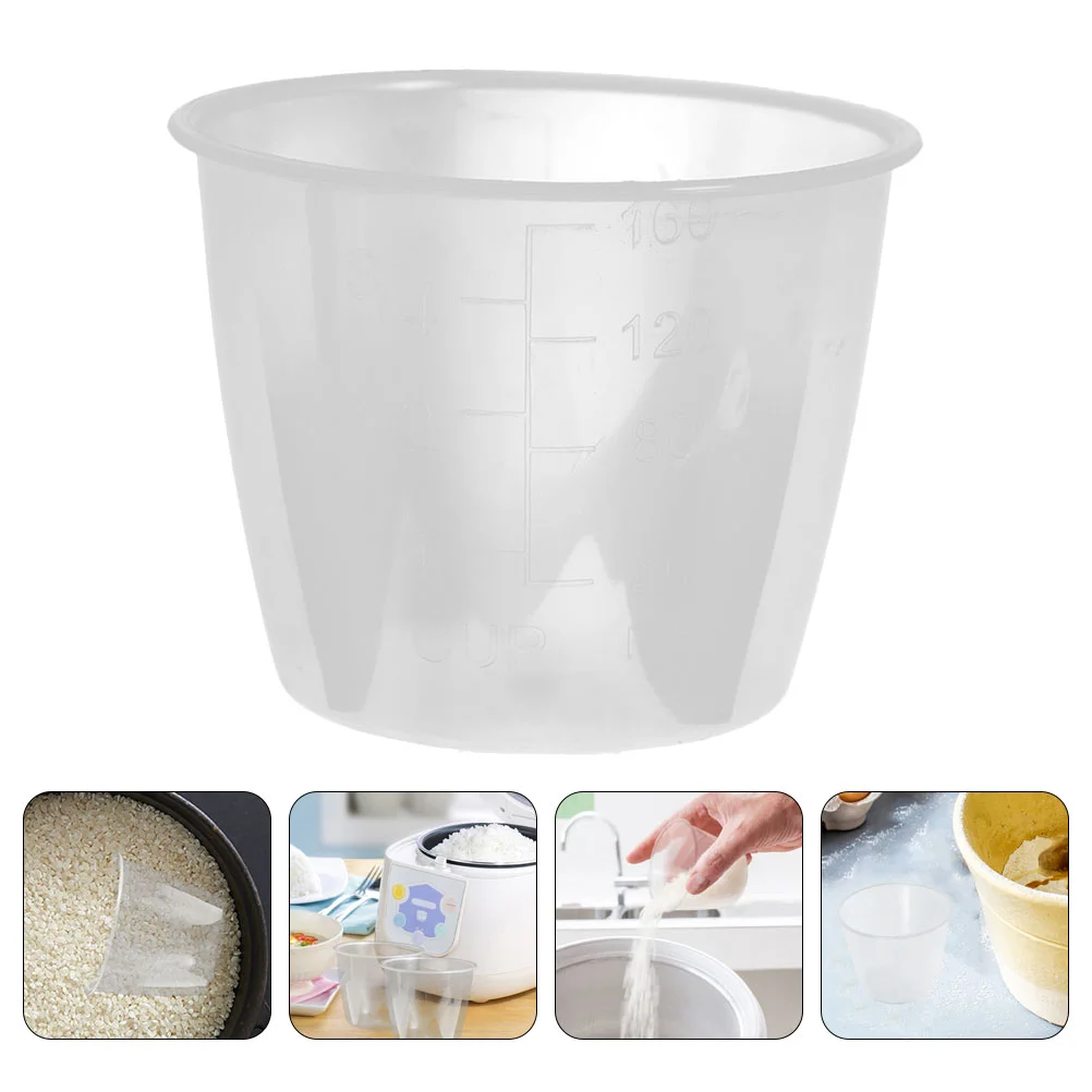 

6 Pcs Rice Cooker Measuring Cup Parts Plastic for Kitchen Cups Liquid Transparent Ingredients