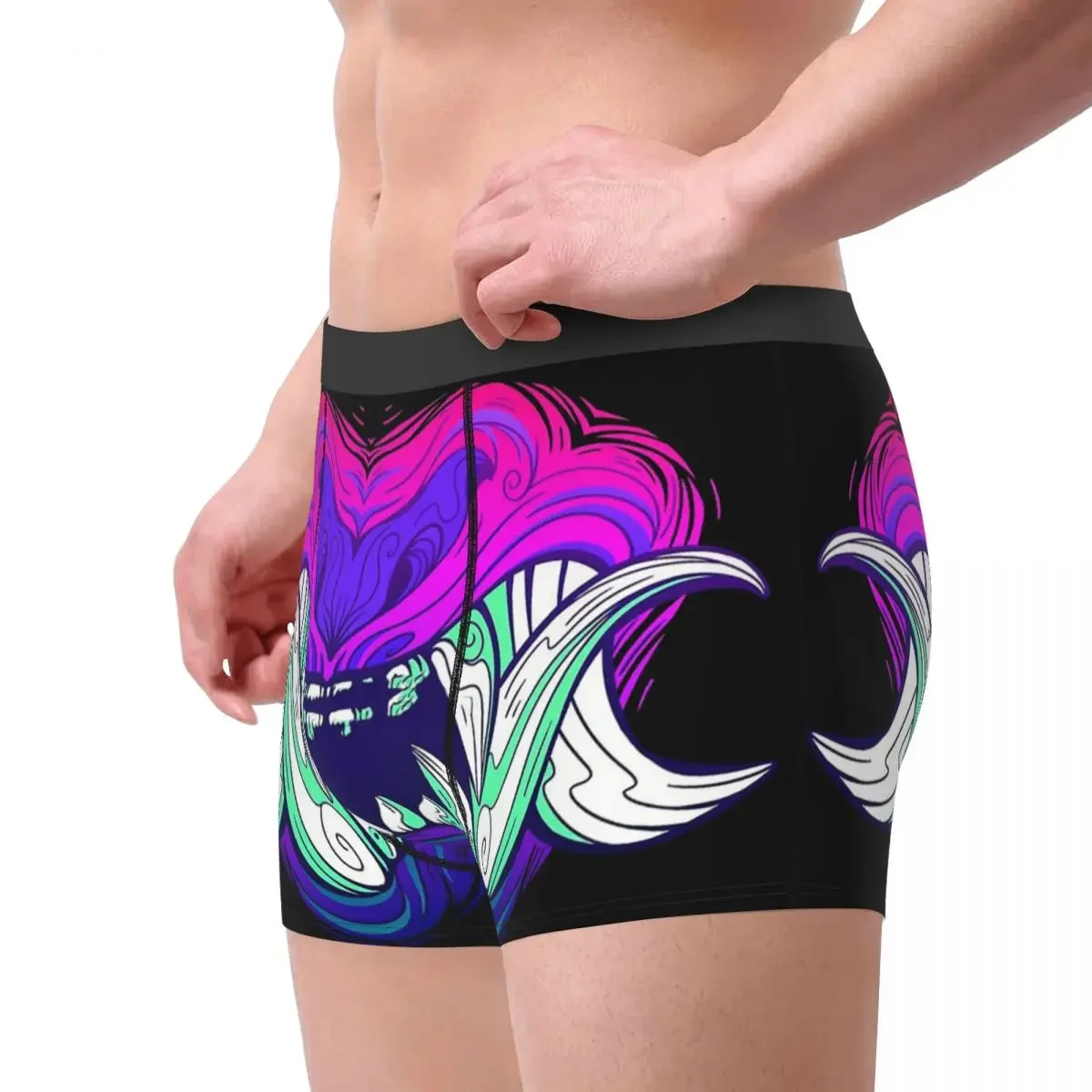 Oni Tiger Demon Men Underwear Japan Japanese  Boxer Briefs Shorts Panties Funny Polyester Underpants for Male