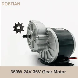 350W 24V 36V Gear Motor  Low Speed Brush DC Motor Gear Brushed Motor My1016Z3 for Wheel Chair