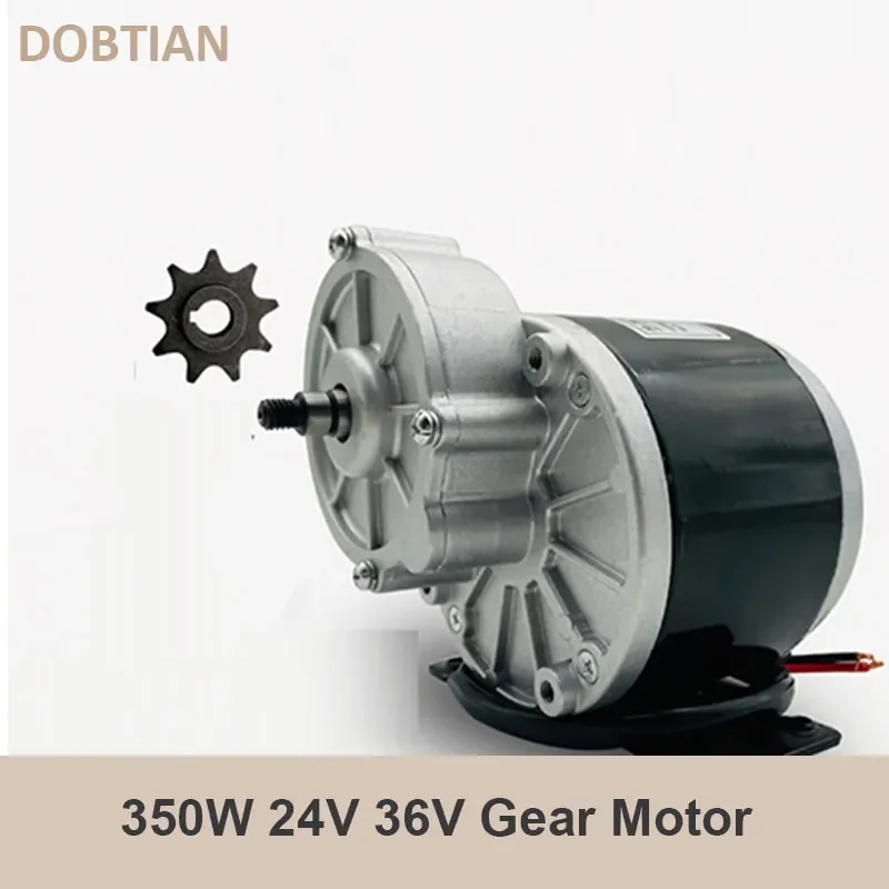 350W 24V 36V Silnik z przekładnią Niska prędkość Szczotkowy silnik prądu stałego Silnik szczotkowy z przekładnią My1016Z3 do fotela na kółkach