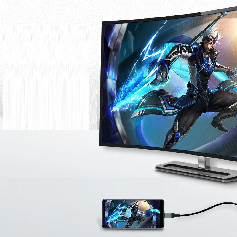 Universal 2M laptop Phone USB Type-c To HDMI TV HDTV 4K@30Hz 4K@60Hz 1080P Projection Same Screen Cable HD Conversion PC Compute
