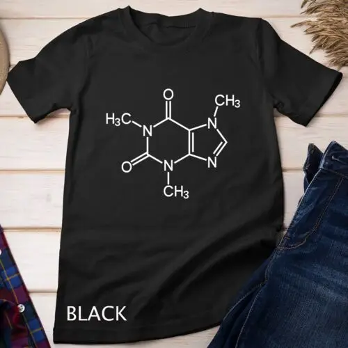 Caffeine Molecule Chemical I Love Coffee Chemistry Gift T-Shirt Unisex T-shirt