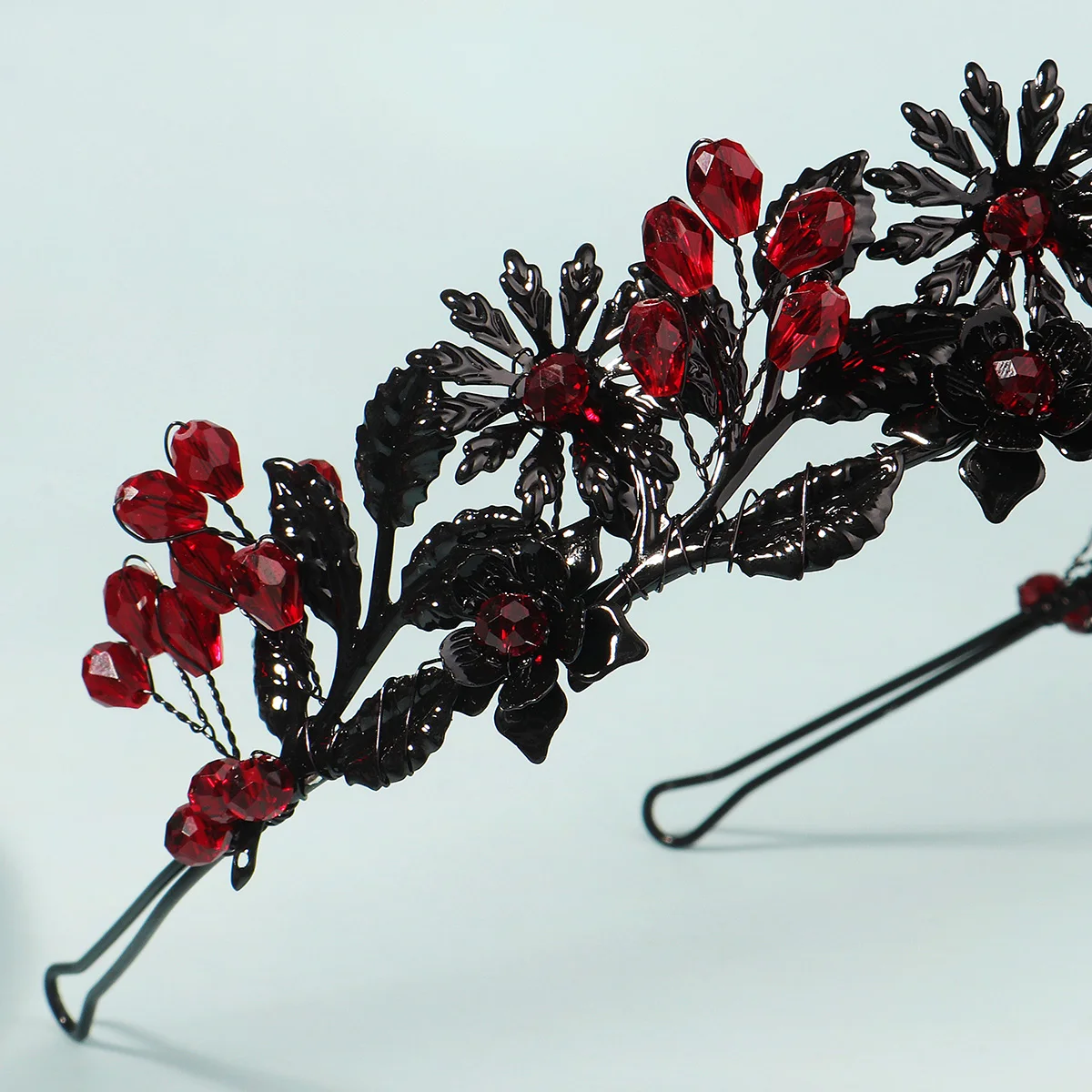 Mode Diablo Halloween Blume Krone Kopfschmuck Papst Kirche Fest Tag Haarbänder Für Frauen Neue Design Haar Zubehör Schmuck – Detail 15