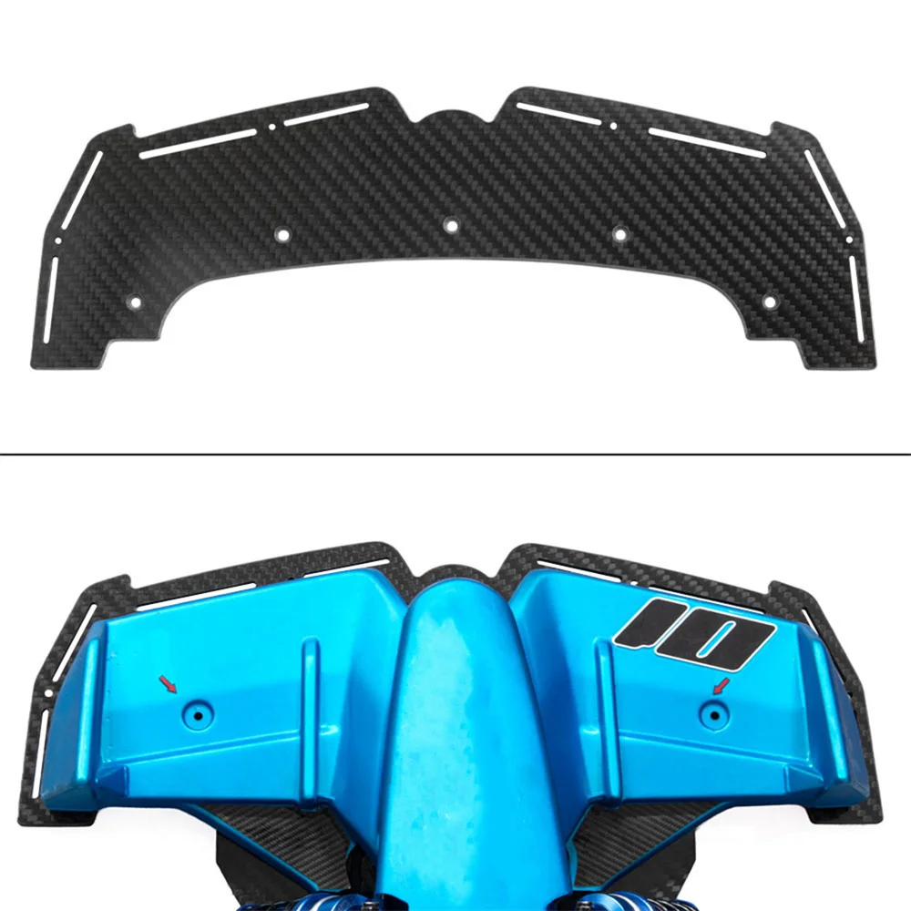 Per ARRMA F1 LIMITLESS 1/7 Pala anteriore Scudo inferiore anteriore Parti di aggiornamento in fibra di carbonio Accessori RC