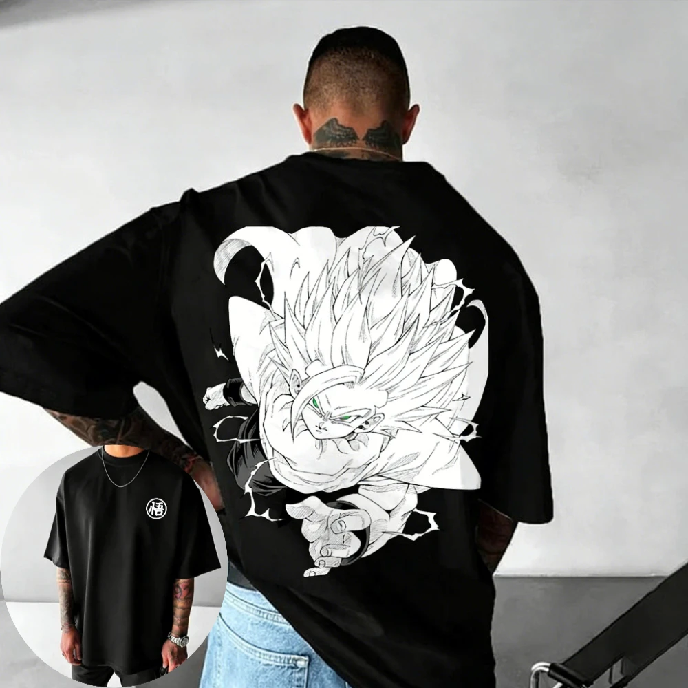 Camisetas Dragon Ball para Hombre y Mujer, Camiseta de Anime Son Gohan, Top de Manga Corta para Primavera/Verano, Estilo Y2K, Nueva, Vintage, Unisex, Tendencia 2026