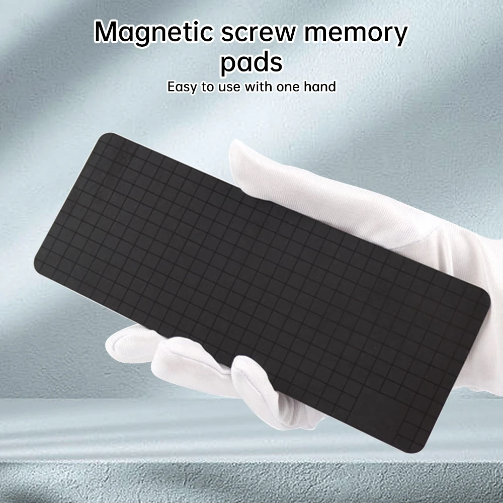 Magnetic Screwpad Screw Postion Memory Plate Mat For Kit  Magnetic Sticker Storage Tools Black Magnetic Pad Double Side Mgnetic