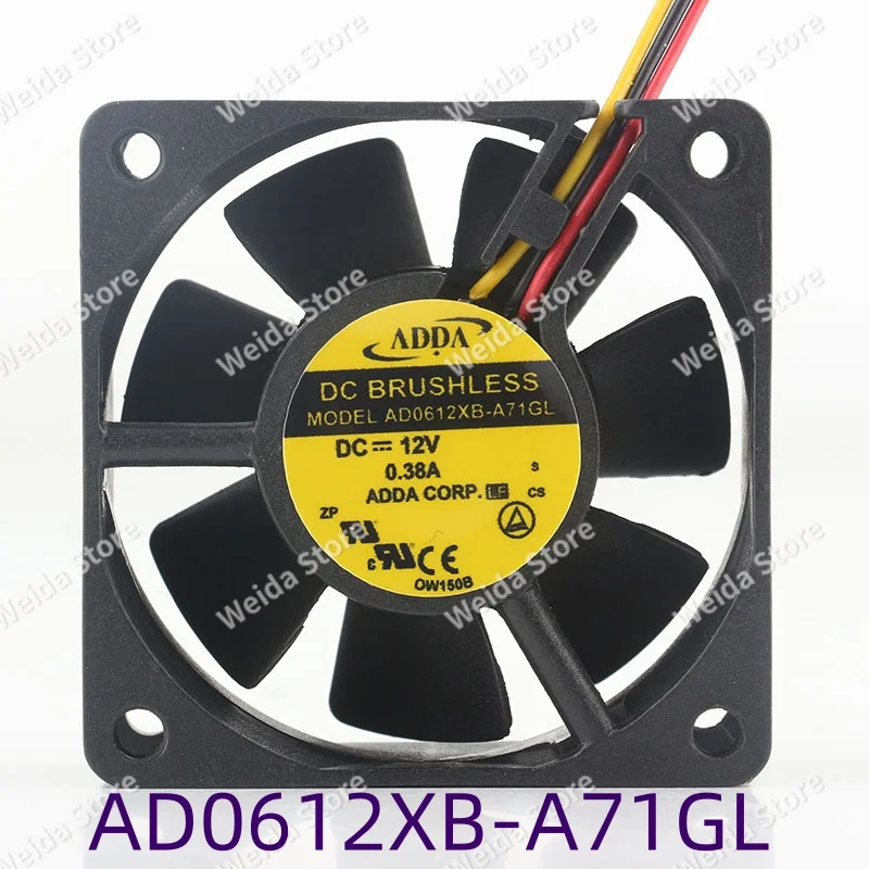 

Вентилятор охлаждения ADDA 5V 24V 48V 6025 60x60x25 мм 6 см DC 12V 0.38A с высоким объемом воздушного потока для блока питания ЦПУ AD0612XB-A71GL