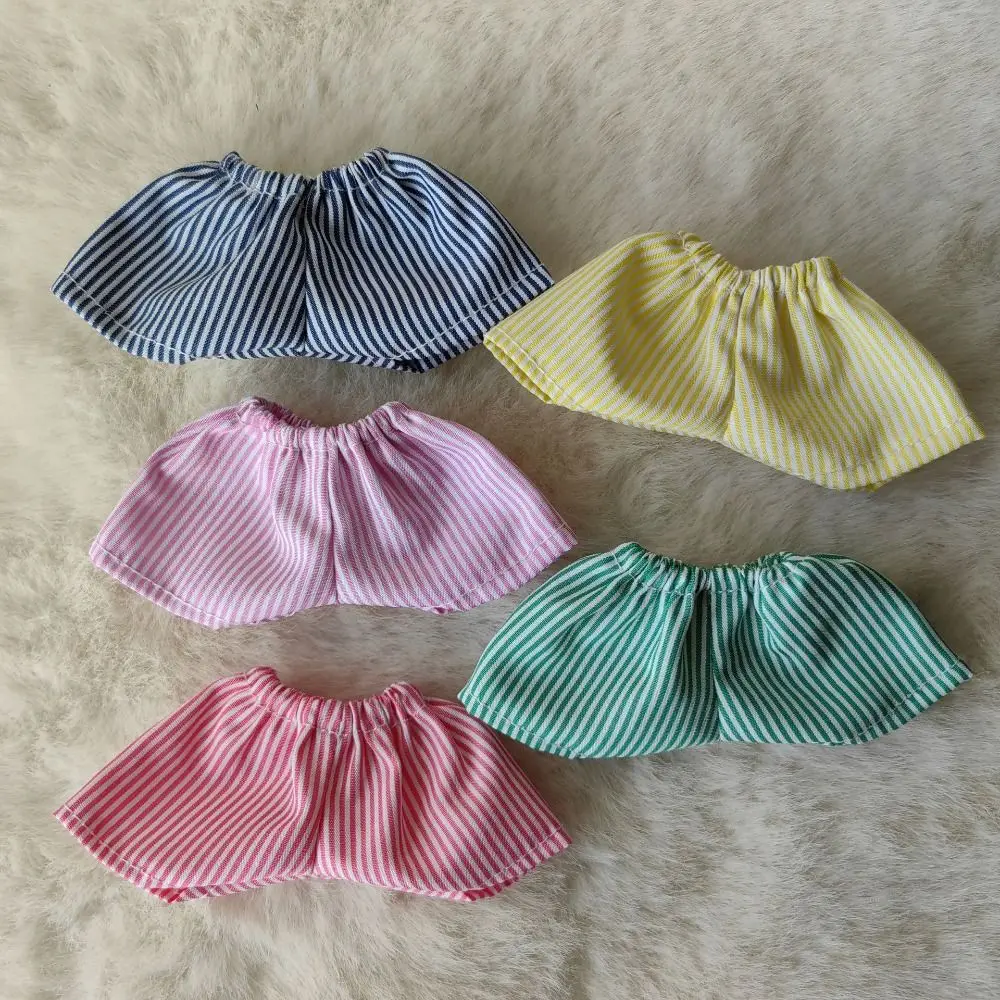 High Quality Fashion Doll Stripe Pants 20 Colors Multistyles Doll Shorts Dresses Kids Toys for 15cm Cotton Doll