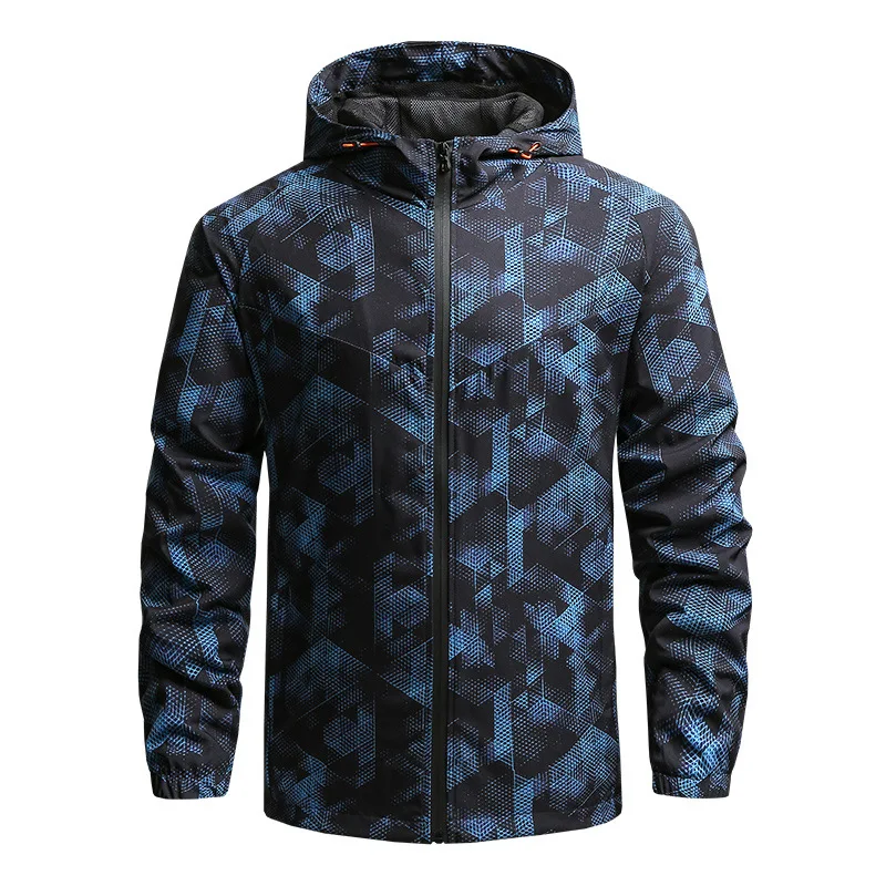 

Men's Spring and Autumn Mountaineering Coat Thin casual quick drying windbreaker Outdoor Sports Casual Jacket Men