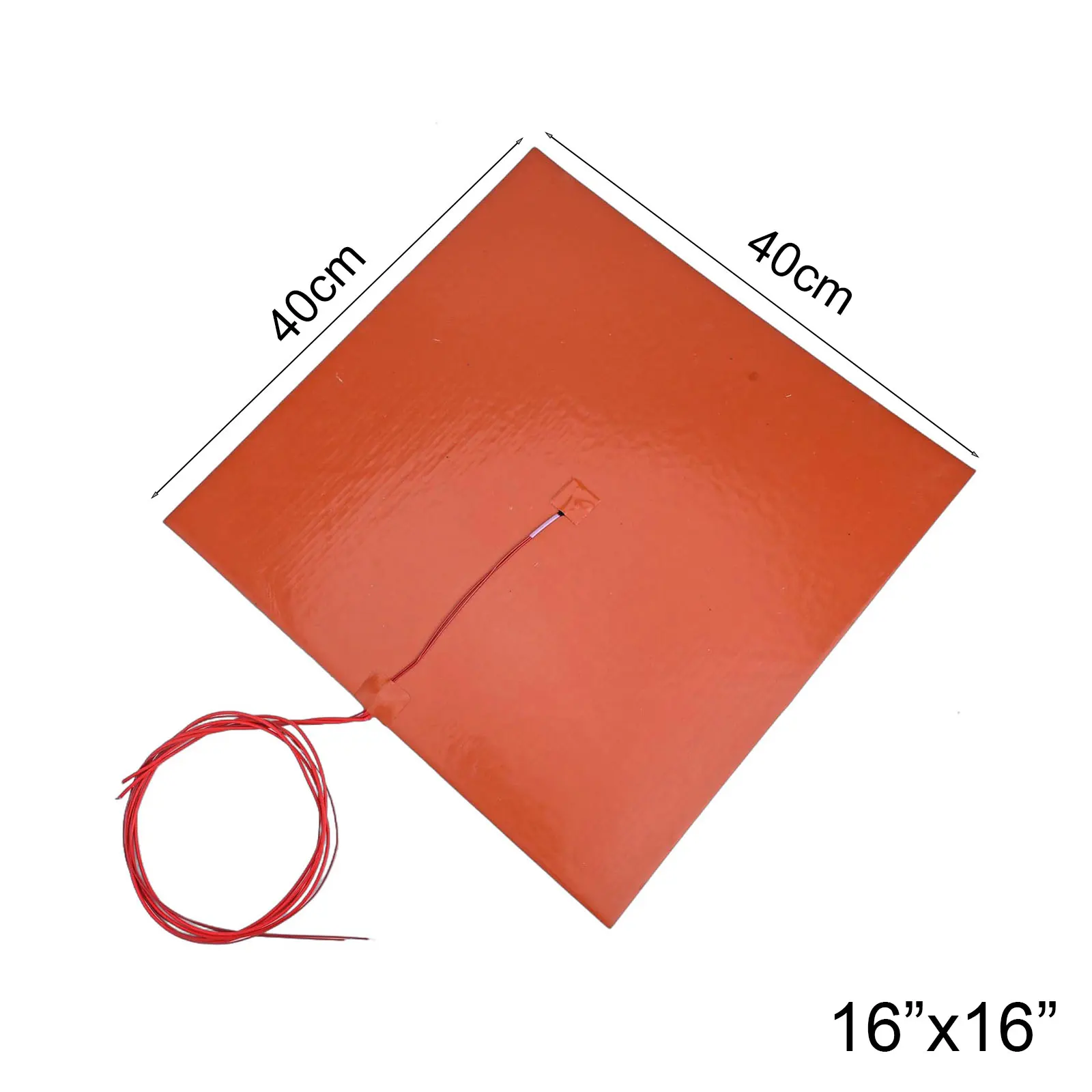 110V / 220V 1400W Silicone Rubber Heat Mat Heating Pad Heater Mat Insulation For Waterproof 3D Printer Heat Bed 400x400mm