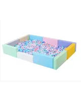 Children's soft baby fence amusement park home indoor soft bag ball pool slide amusement park small household equipment