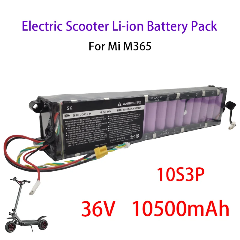 

36V Li-ion Battery pack 10.5Ah Suitable For MiJia M365 Scooter Battery pack,Electric Scooter,Waterproof Bluetooth Communication