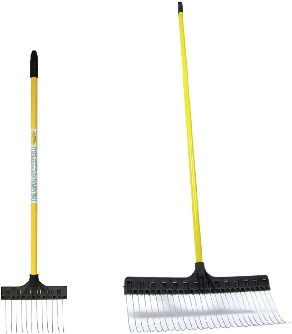 

Совок для листьев The Groundskeeper II, 21 дюйм, с премиум-совком для точечной уборки, 9,5 дюймов (набор, 2 предмета)