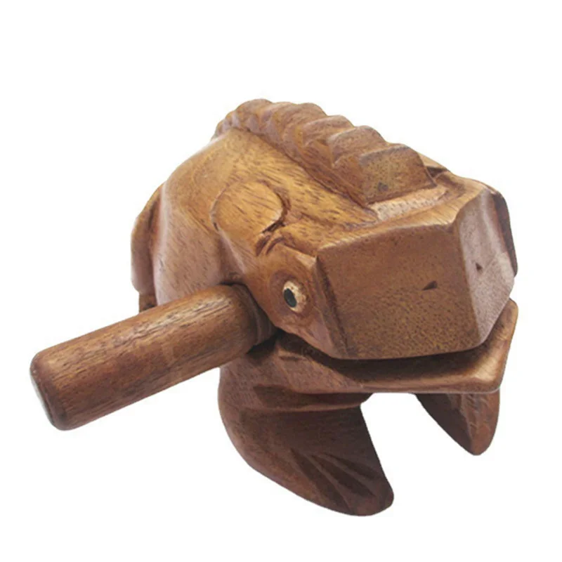 

Wooden Carving Frog Toys, Tourist Bamboo And Wood Handmade Crafts, Wooden Scratching Frog Ornaments Easy Install