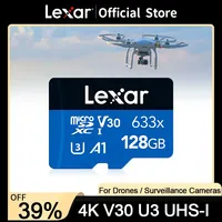 Lexar sd Cards Class10 128gb 32GB 64GB 256GB 512GB UHS-I micro Memory Card A1 A2 U3 V30 TF Flash Card for Drone Sport Camcorder