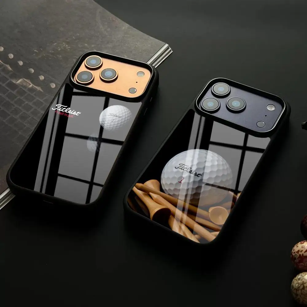 Funda de Teléfono con Diseño de Pelota de Golf Titleist para iPhone 17 Air 16 15 13 12 14 11 Pro Max Glass Mini Excellent X Xr Xs 8 7 Plus Luxu