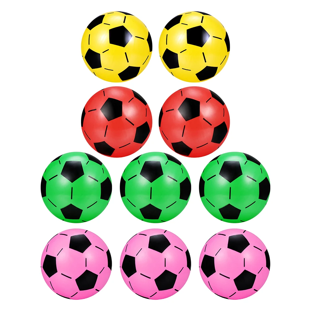 

10pcs Inflatable Football Kids Ball Swimming Pool Beach Game Summer Camping Play Children Party Outdoor Soccer