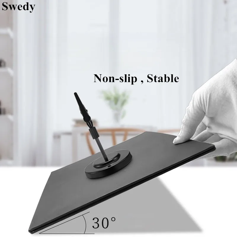 10 PCS Stainless Steel Table Number Place Card Holder Bread Price Label Card Tags Menu Memo Pop Clip Sign Holder Display Stand