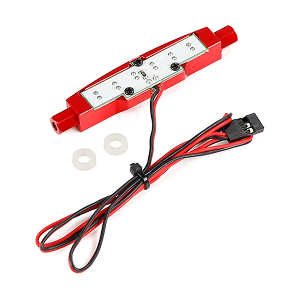 Nuovo per Baja CNC LED Fanale posteriore Lampada per 1/5 ROVAN KM Hpi Baja 5B Rc Parte di auto, Rosso