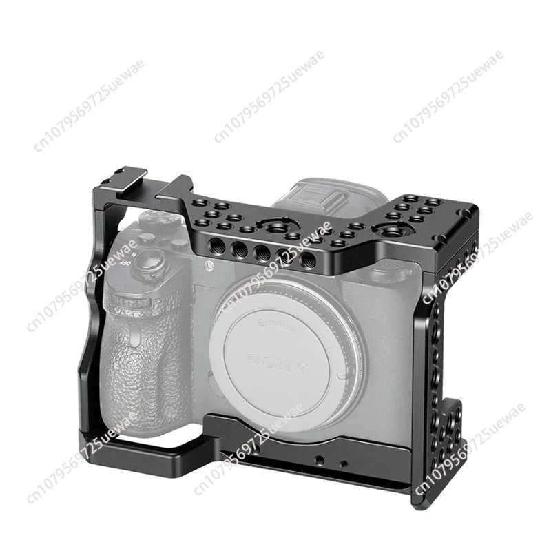 for Camera Cage for Sony A7R4 A7M4 A74 Camera Rabbit Cage with Cold Shoe Mount and 1/4 Inch and 3/8 Inch Screw Holes