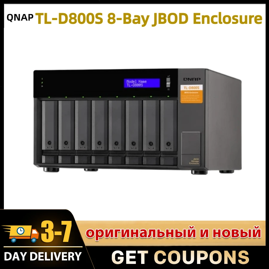 QNAP TL-D800S 8-Bay JBOD Enclosure LED Indicators NAS Enclosure NAS Network Storage