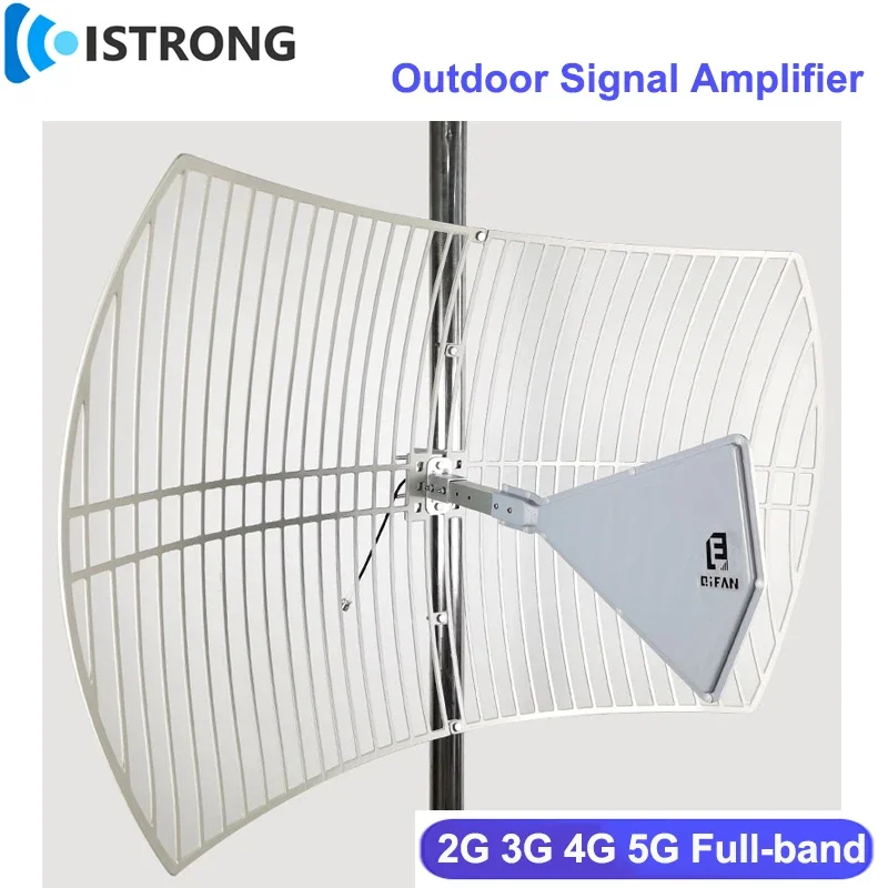 Outdoor Long Range Bipolarized Parabolic Grid Antenna for 2G 3G 4G 5G Directional Mobile Phone Signal